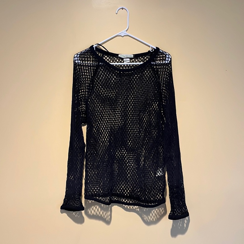 crocheted mesh top